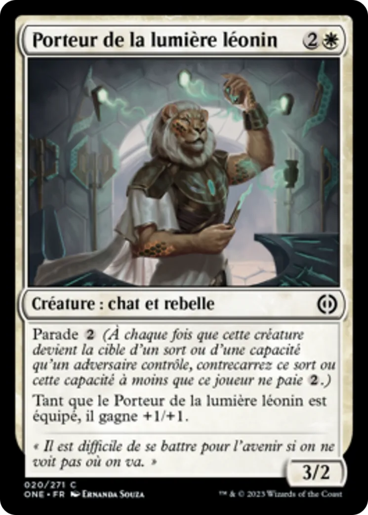Porteur de la lumière léonin — Phyrexia: All Will Be One — Magic: The Gathering
