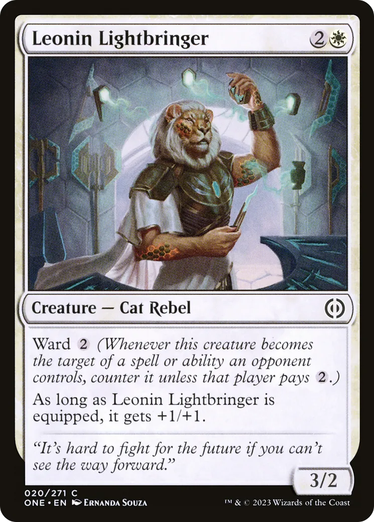 Porteur de la lumière léonin — Phyrexia: All Will Be One — Magic: The Gathering