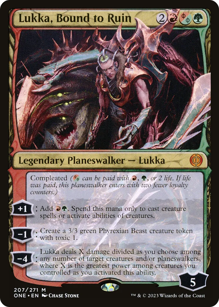 Lukka, voué à la ruine — Phyrexia: All Will Be One — Magic: The Gathering