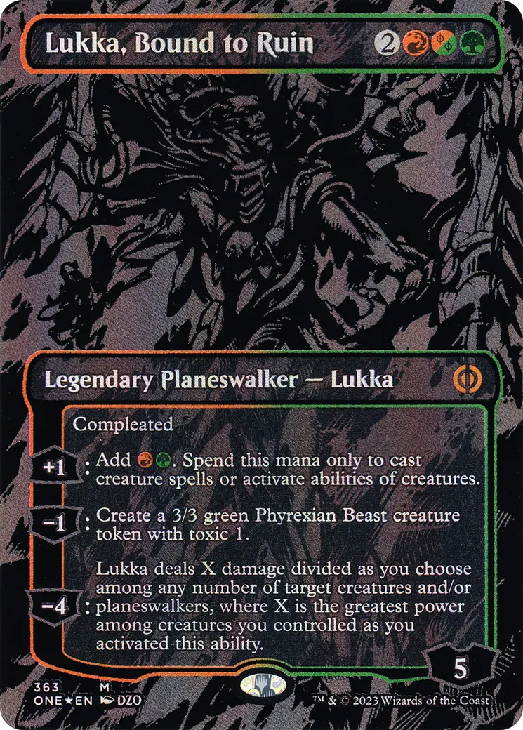 Lukka, Bound to Ruin — Phyrexia: All Will Be One — Magic: The Gathering