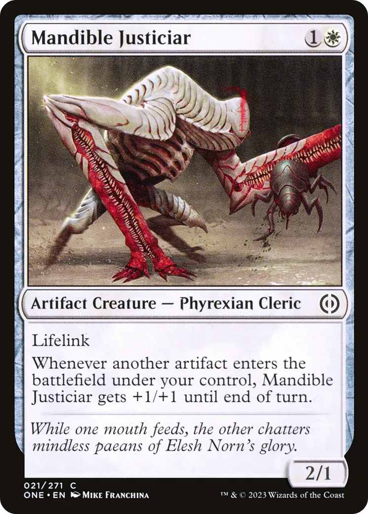 Mandible Justiciar — Phyrexia: All Will Be One — Magic: The Gathering