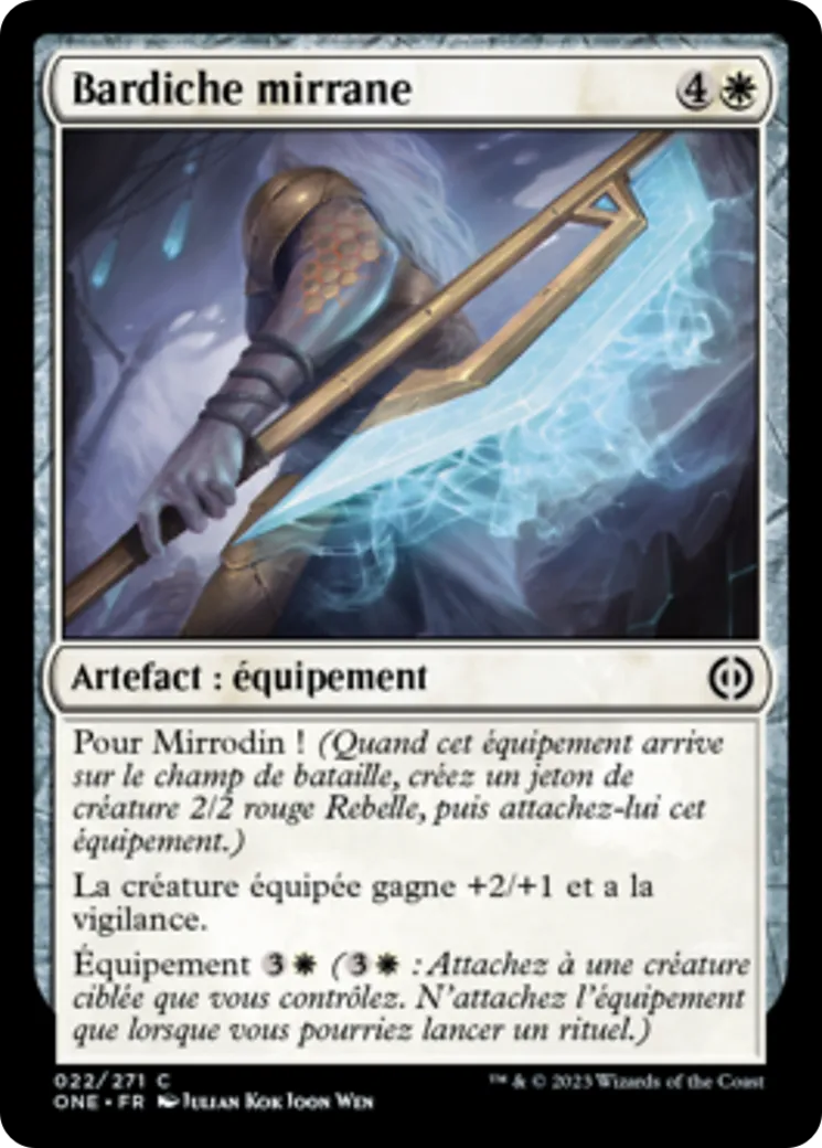 Bardiche mirrane — Phyrexia: All Will Be One — Magic: The Gathering