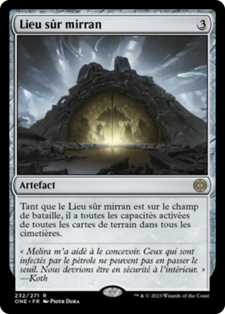 Lieu sûr mirran — Phyrexia: All Will Be One — Magic: The Gathering