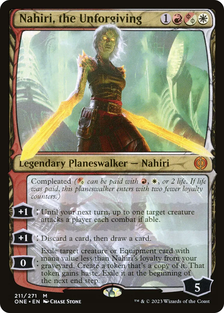 Nahiri, the Unforgiving — Phyrexia: All Will Be One — Magic: The Gathering