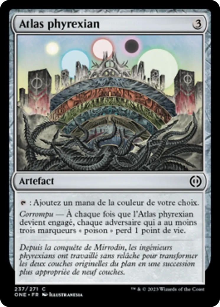 Atlas phyrexian — Phyrexia: All Will Be One — Magic: The Gathering
