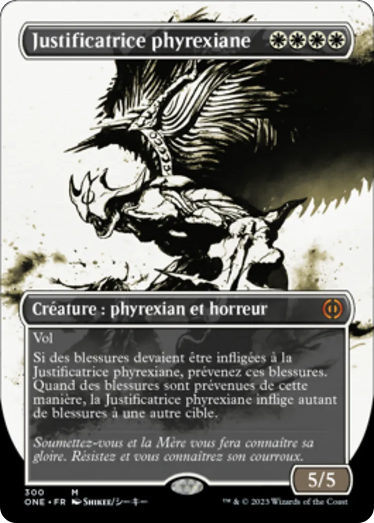 Justificatrice phyrexiane — Phyrexia: All Will Be One — Magic: The Gathering