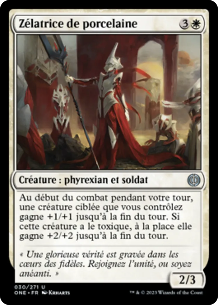 Zélatrice de porcelaine — Phyrexia: All Will Be One — Magic: The Gathering