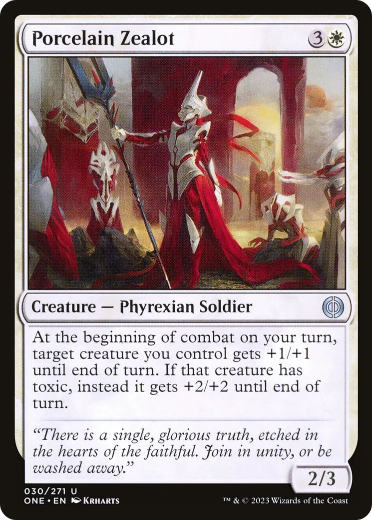 Zélatrice de porcelaine — Phyrexia: All Will Be One — Magic: The Gathering