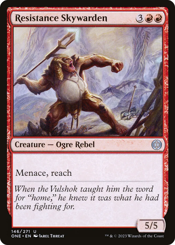 Resistance Skywarden — Phyrexia: All Will Be One — Magic: The Gathering