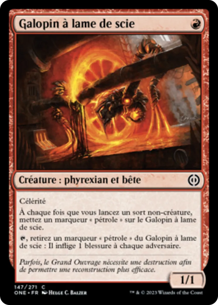 Galopin à lame de scie — Phyrexia: All Will Be One — Magic: The Gathering