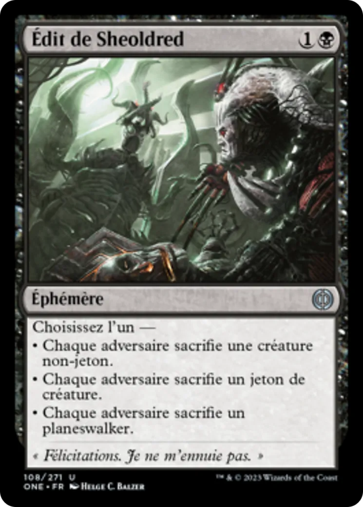 Édit de Sheoldred — Phyrexia: All Will Be One — Magic: The Gathering