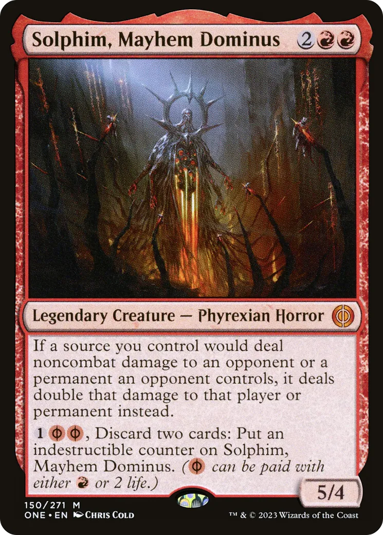 Solphim, Mayhem Dominus — Phyrexia: All Will Be One — Magic: The Gathering