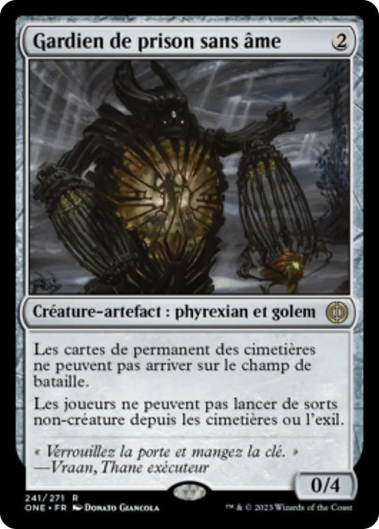 Gardien de prison sans âme — Phyrexia: All Will Be One — Magic: The Gathering