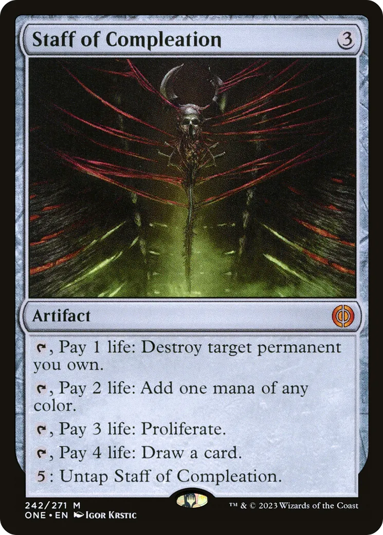 Staff of Compleation — Phyrexia: All Will Be One — Magic: The Gathering