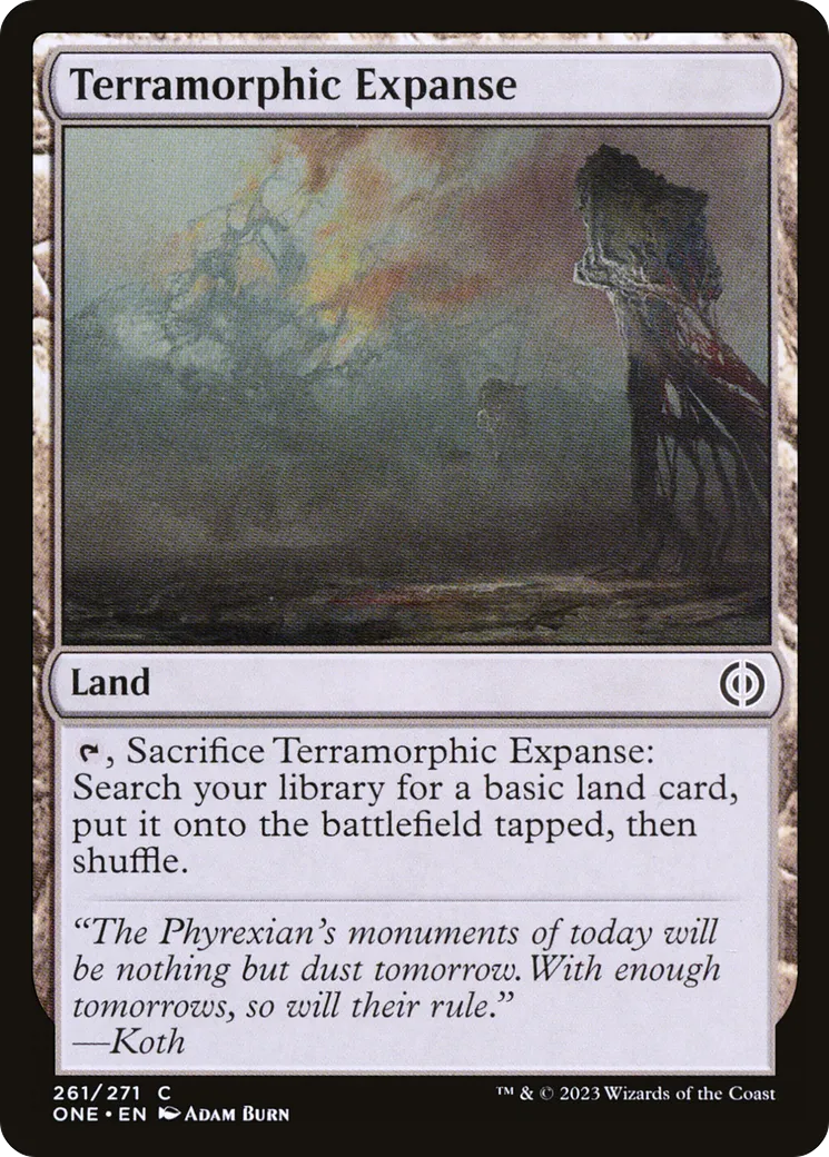 Immensité terramorphe — Phyrexia: All Will Be One — Magic: The Gathering