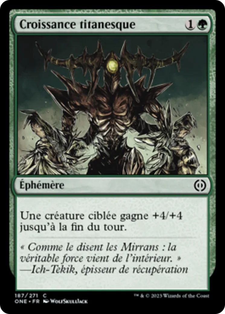 Croissance titanesque — Phyrexia: All Will Be One — Magic: The Gathering