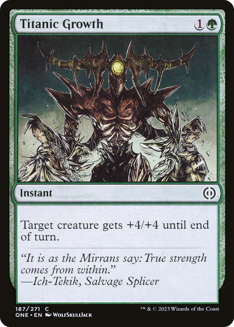 Croissance titanesque — Phyrexia: All Will Be One — Magic: The Gathering