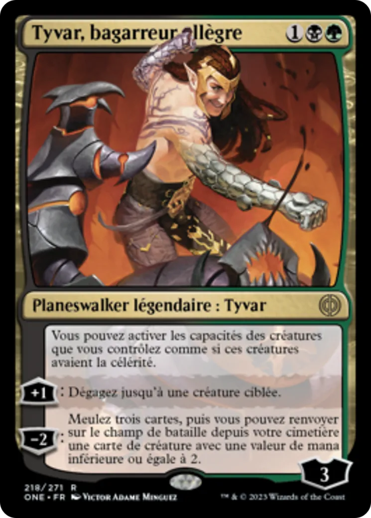 Tyvar, bagarreur allègre — Phyrexia: All Will Be One — Magic: The Gathering