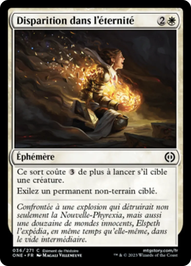 Disparition dans l'éternité — Phyrexia: All Will Be One — Magic: The Gathering