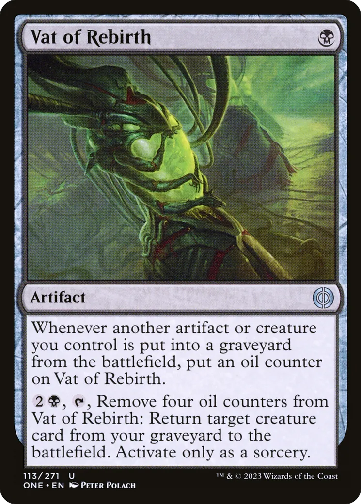 Vat of Rebirth — Phyrexia: All Will Be One — Magic: The Gathering