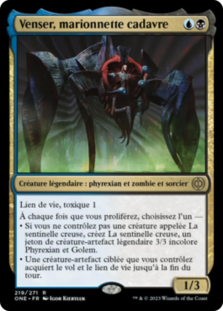 Venser, marionnette cadavre — Phyrexia: All Will Be One — Magic: The Gathering