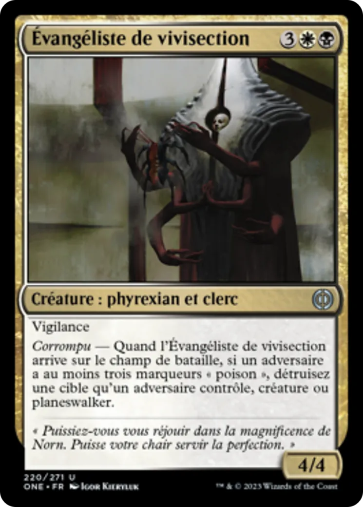 Évangéliste de vivisection — Phyrexia: All Will Be One — Magic: The Gathering