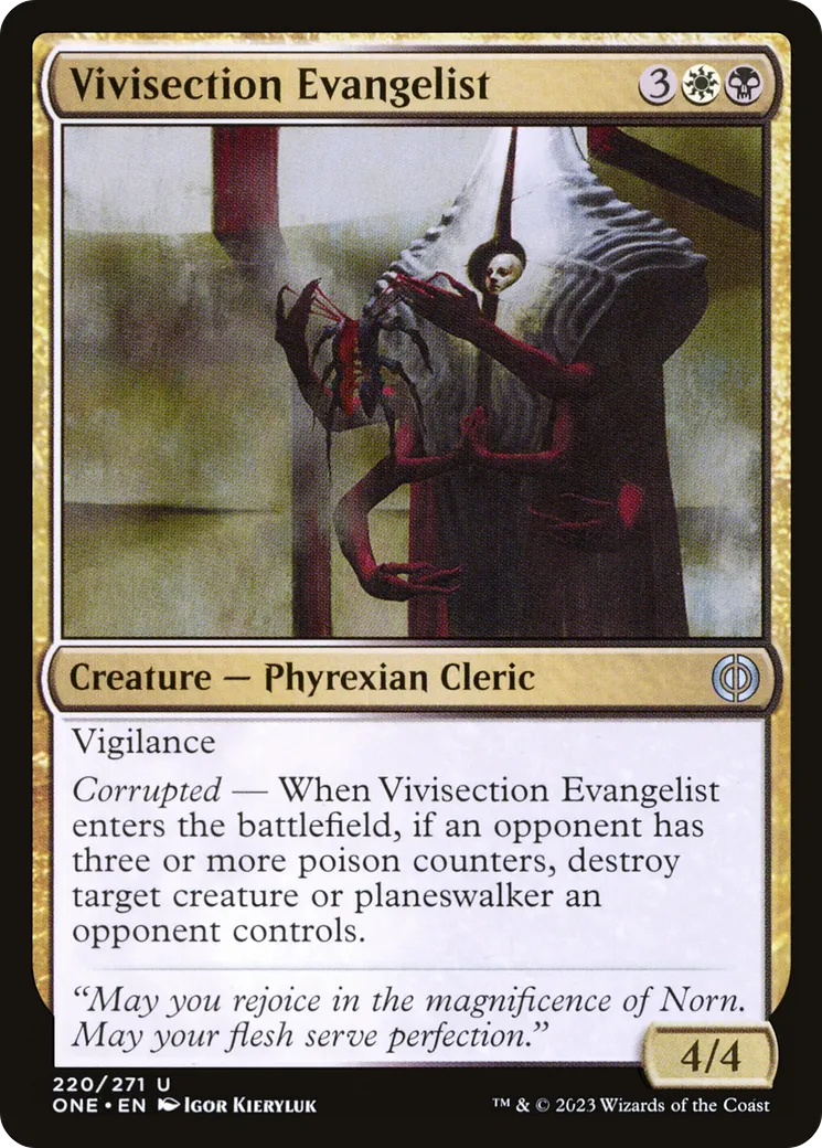 Évangéliste de vivisection — Phyrexia: All Will Be One — Magic: The Gathering