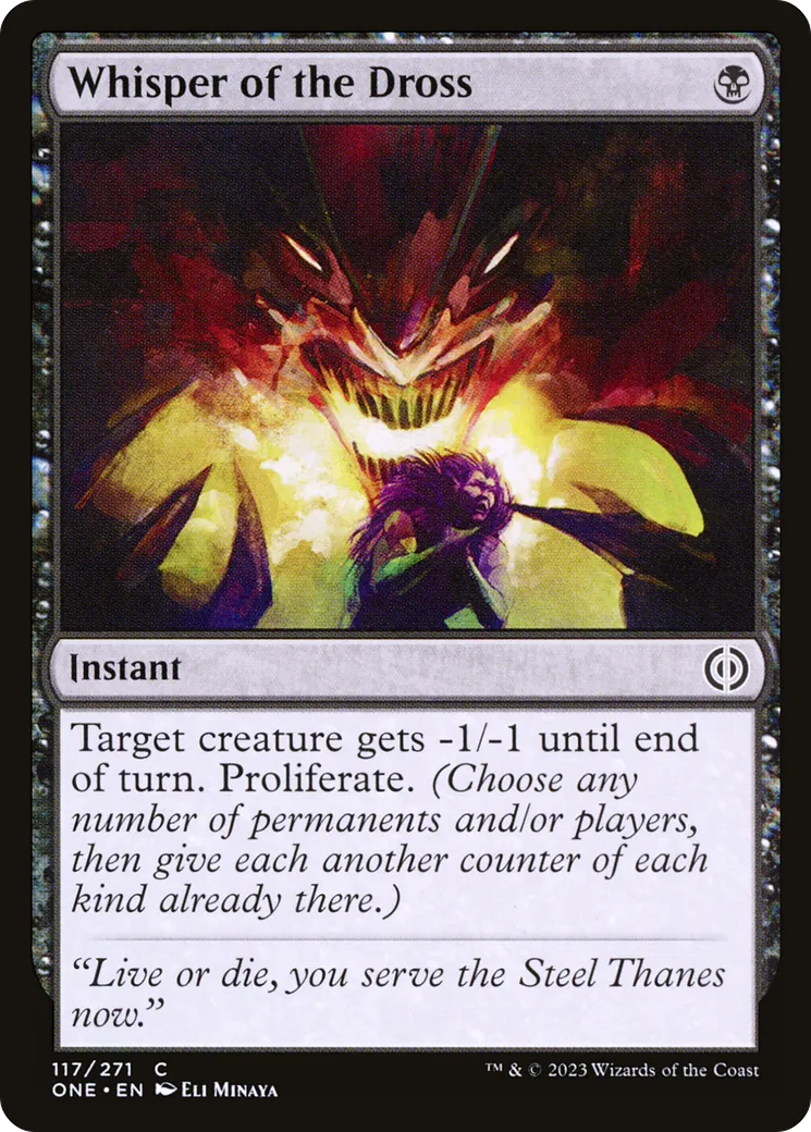 Whisper of the Dross — Phyrexia: All Will Be One — Magic: The Gathering