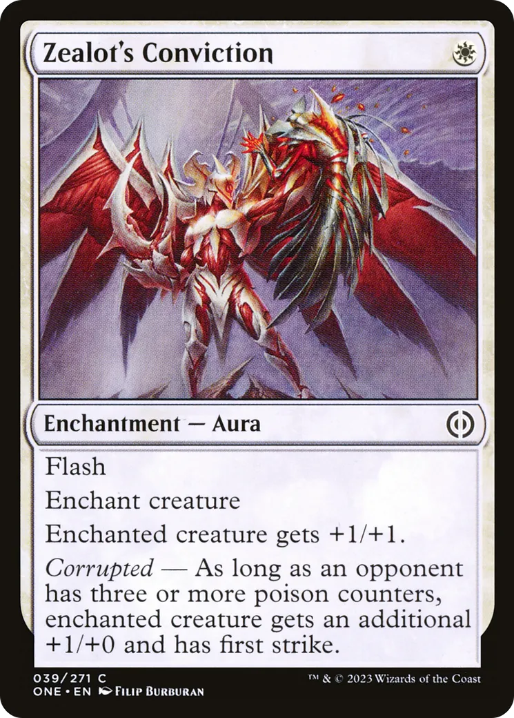 Zealot's Conviction — Phyrexia: All Will Be One — Magic: The Gathering