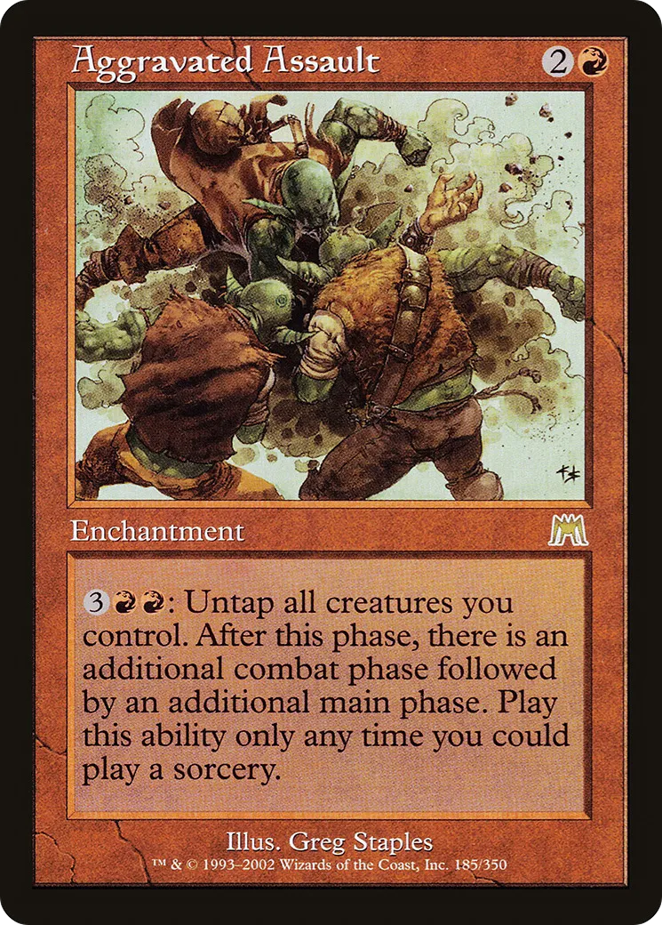 Aggravated Assault — Onslaught — Magic: The Gathering