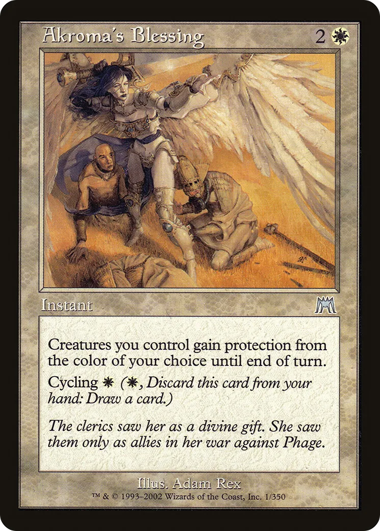 Bénédiction selon Akroma — Onslaught — Magic: The Gathering