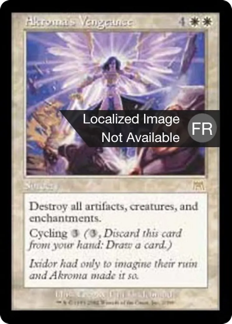 Vengeance selon Akroma — Onslaught — Magic: The Gathering