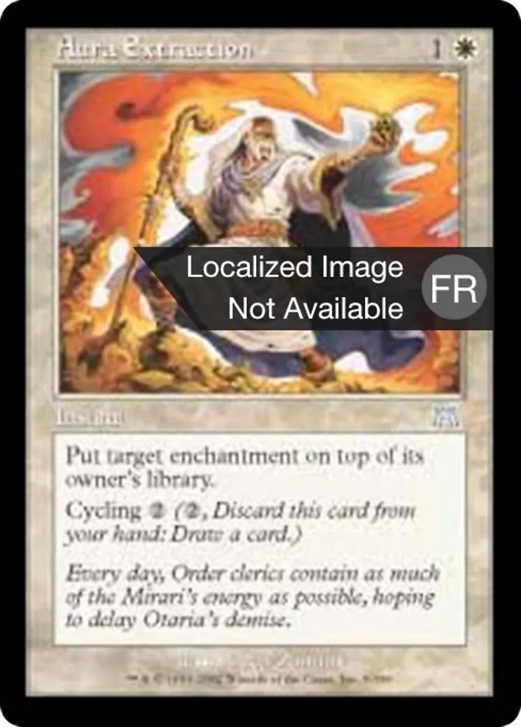 Extraction d'aura — Onslaught — Magic: The Gathering