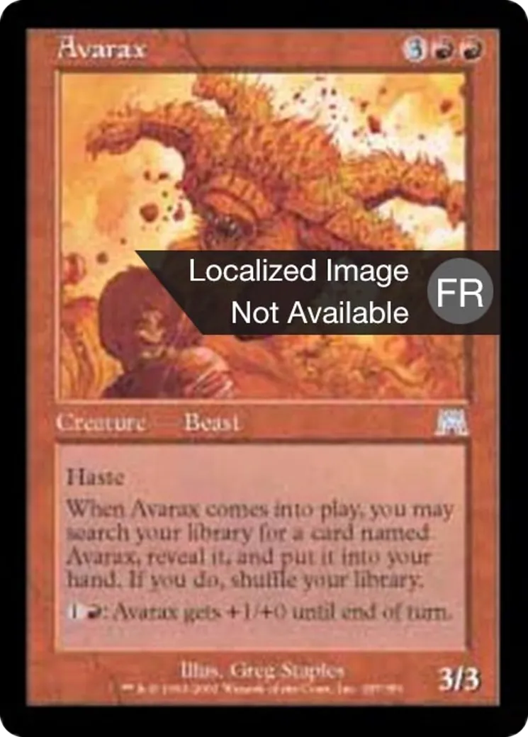 Avarax — Onslaught — Magic: The Gathering
