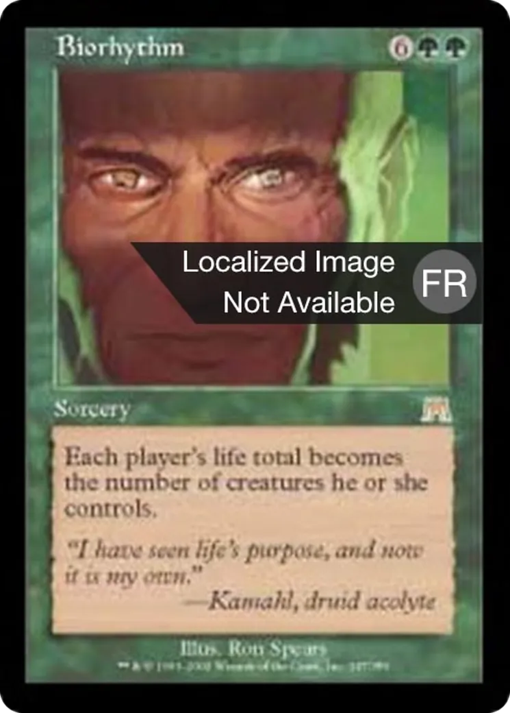 Biorythme — Onslaught — Magic: The Gathering