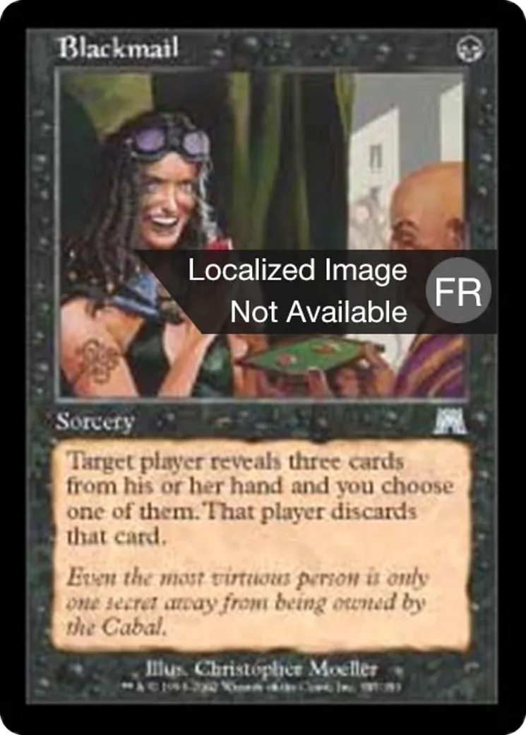 Chantage — Onslaught — Magic: The Gathering