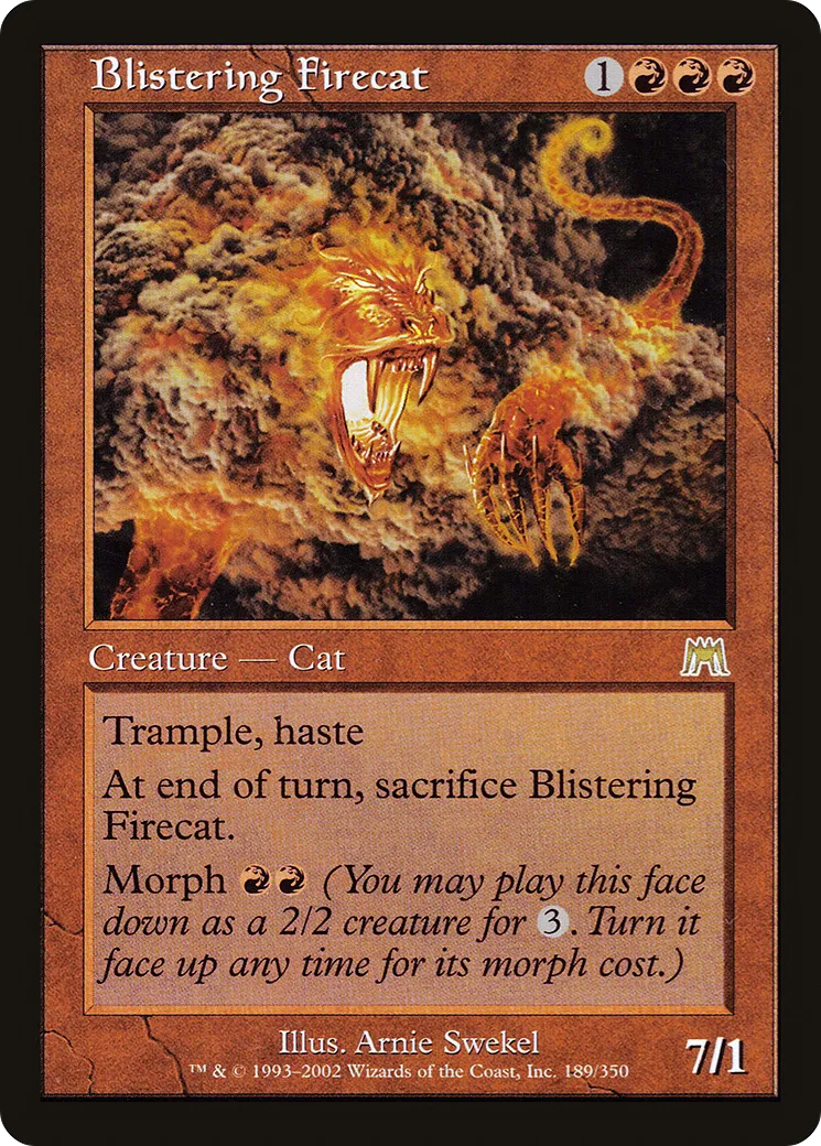 Blistering Firecat — Onslaught — Magic: The Gathering