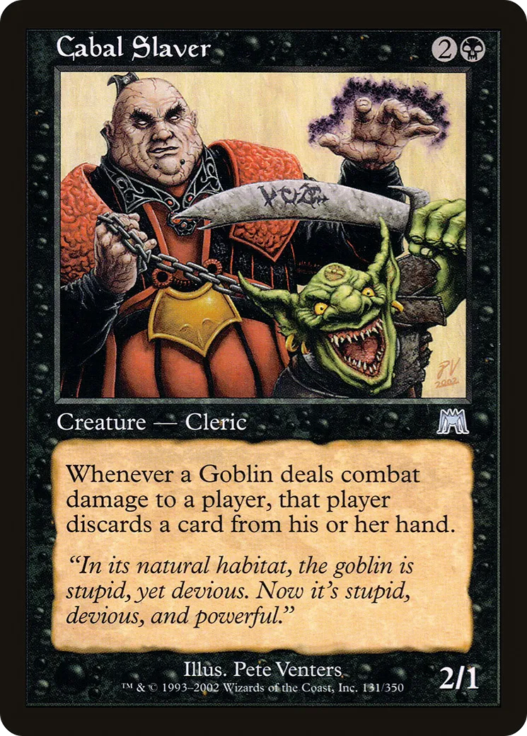 Esclavagiste de la Coterie — Onslaught — Magic: The Gathering