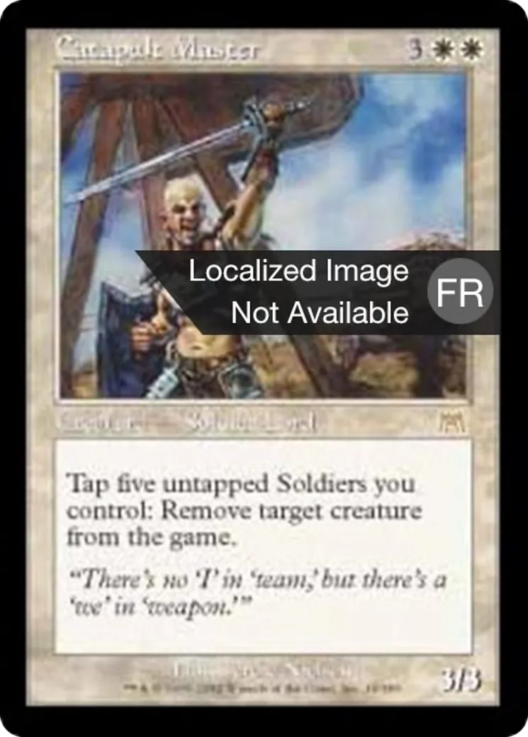 Maître des catapultes — Onslaught — Magic: The Gathering