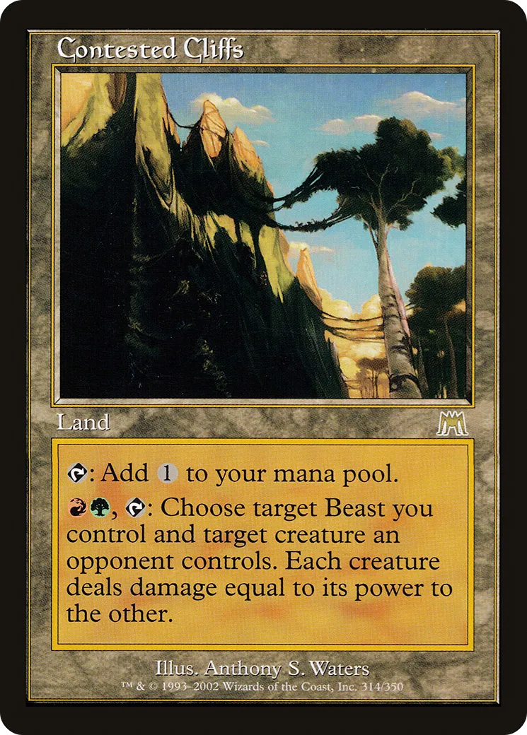 Contested Cliffs — Onslaught — Magic: The Gathering