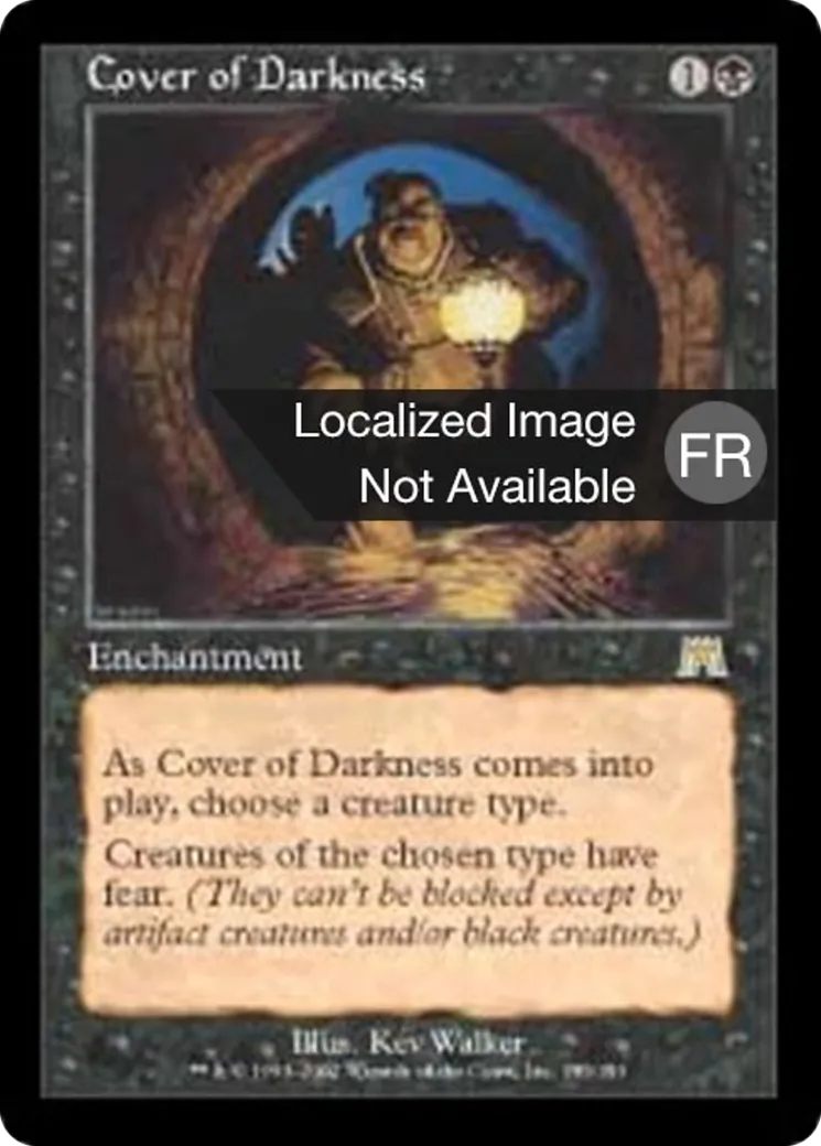 Couverture de ténèbres — Onslaught — Magic: The Gathering