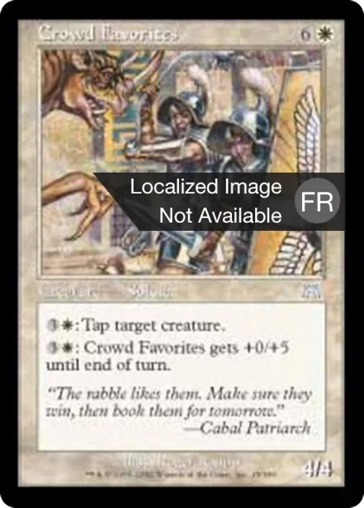 Les favoris de la foule — Onslaught — Magic: The Gathering