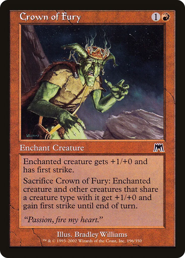 Crown of Fury — Onslaught — Magic: The Gathering