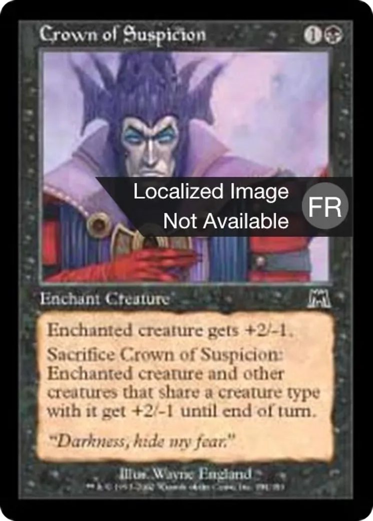 Couronne de méfiance — Onslaught — Magic: The Gathering
