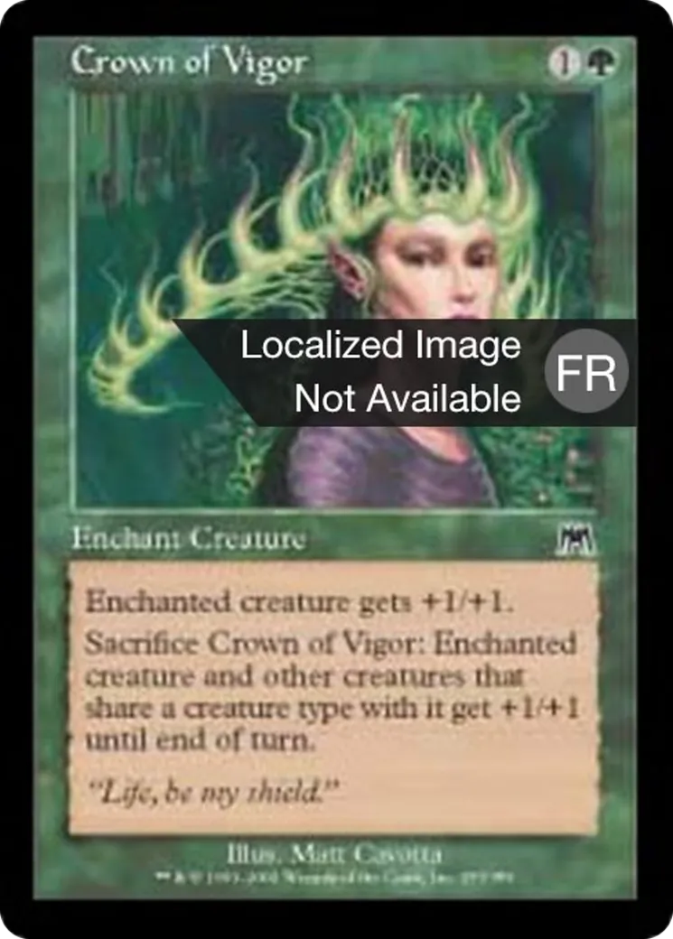 Couronne de vigueur — Onslaught — Magic: The Gathering