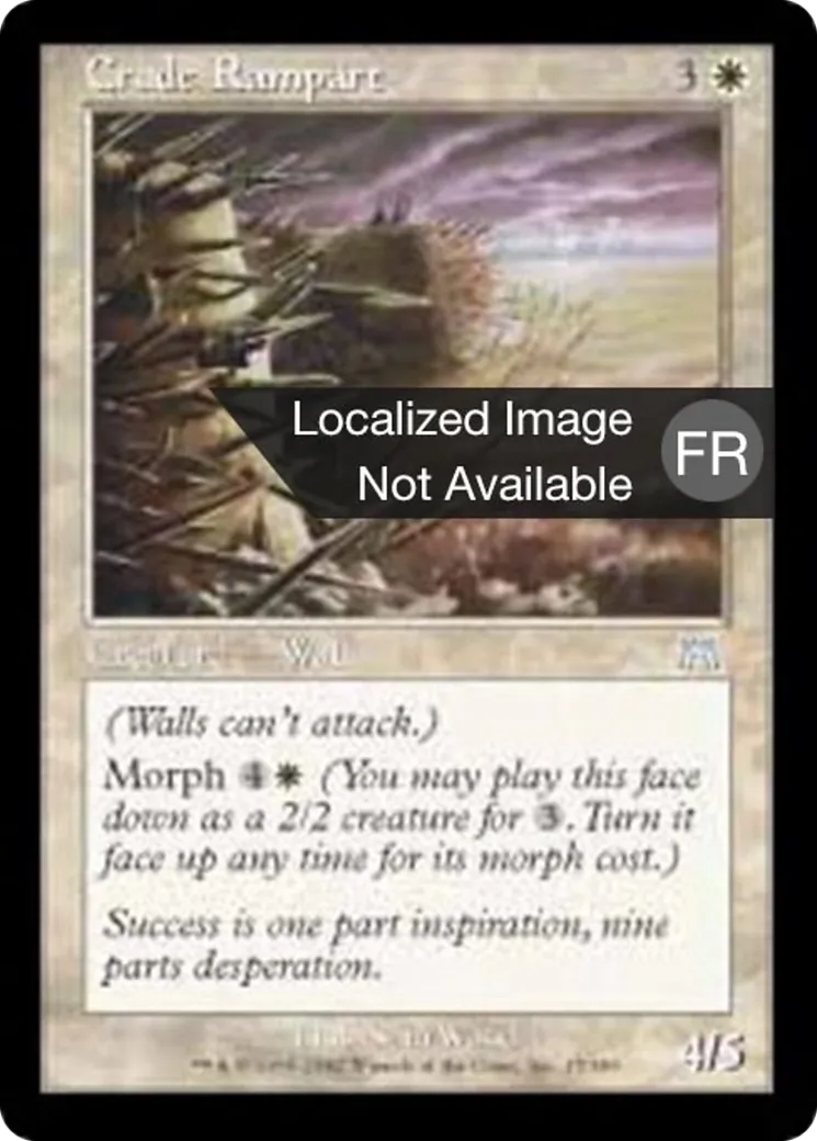 Rempart de fortune — Onslaught — Magic: The Gathering