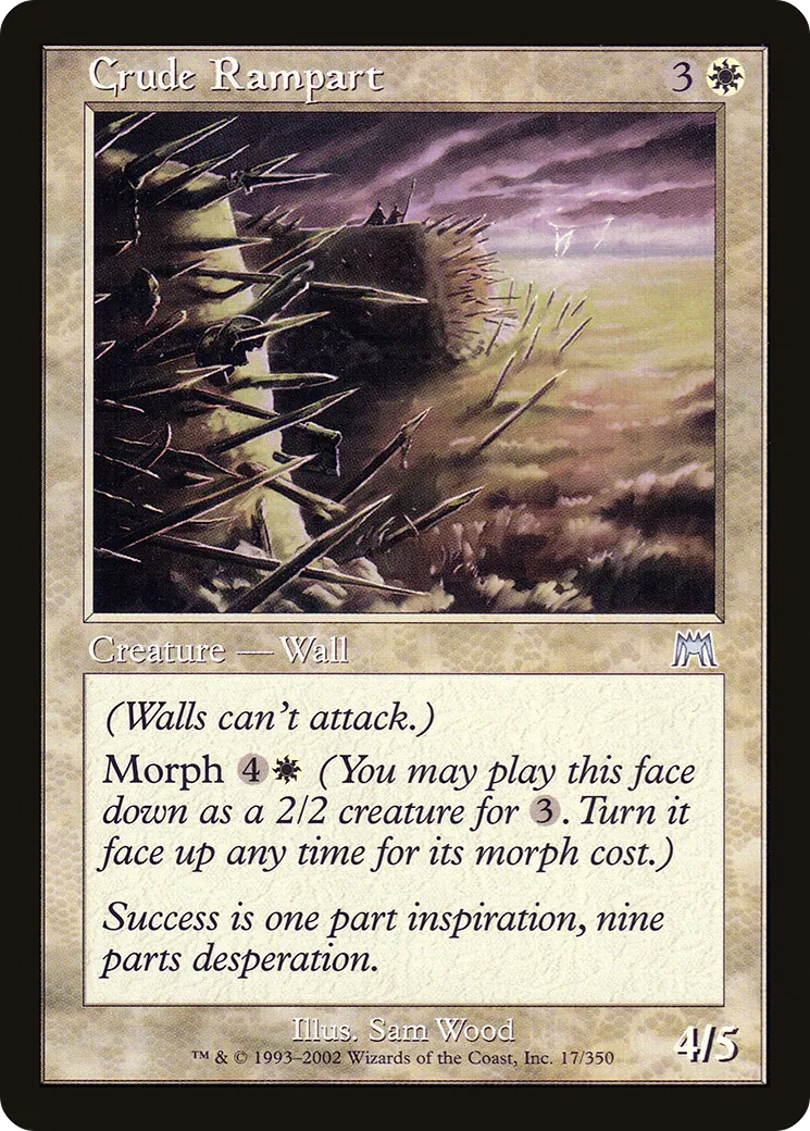 Crude Rampart — Onslaught — Magic: The Gathering