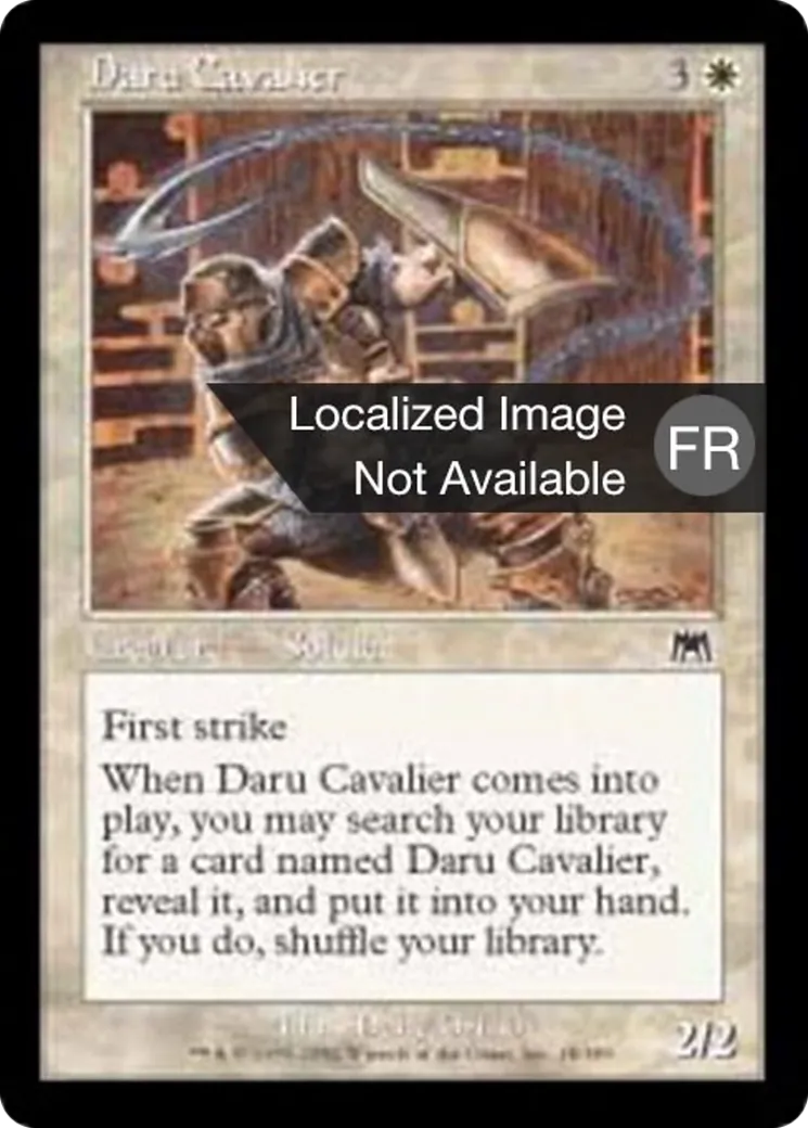 Cavalier daru — Onslaught — Magic: The Gathering
