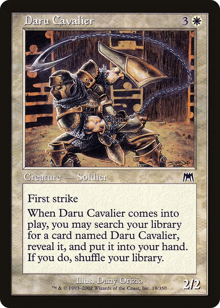 Daru Cavalier — Onslaught — Magic: The Gathering