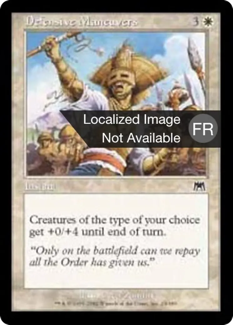 Manœuvres défensives — Onslaught — Magic: The Gathering